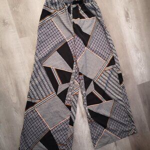 Apollo Ladies Elastic Waist Lightweight Palazzo Pants